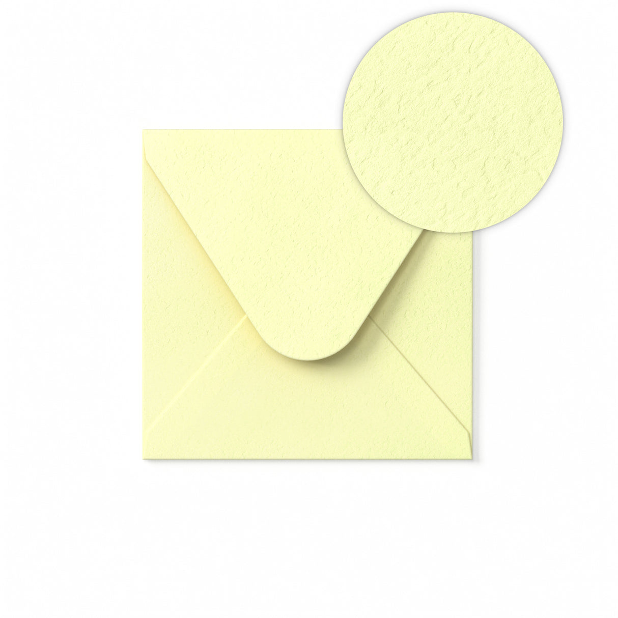 Elfenbensfärgat Kuvert med Hamrad Yta 110 x 110 mm