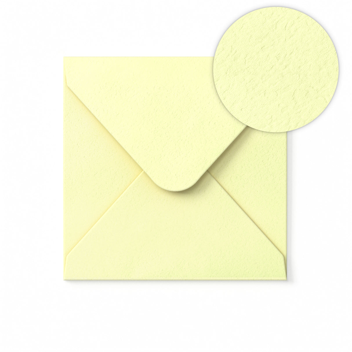 Elfenbensfärgat Kuvert med Hamrad Yta 155x155 mm
