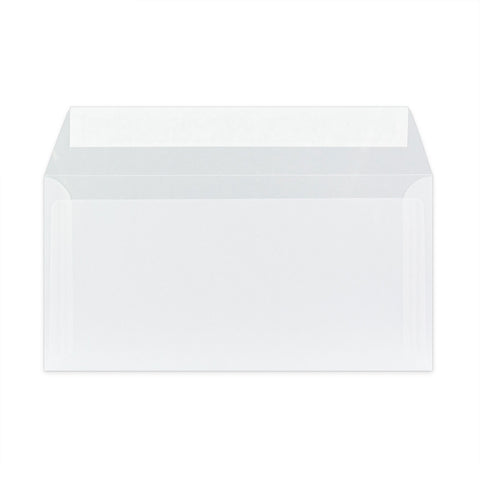 Translucent Envelopes Clear 110 x 220 mm (DL)