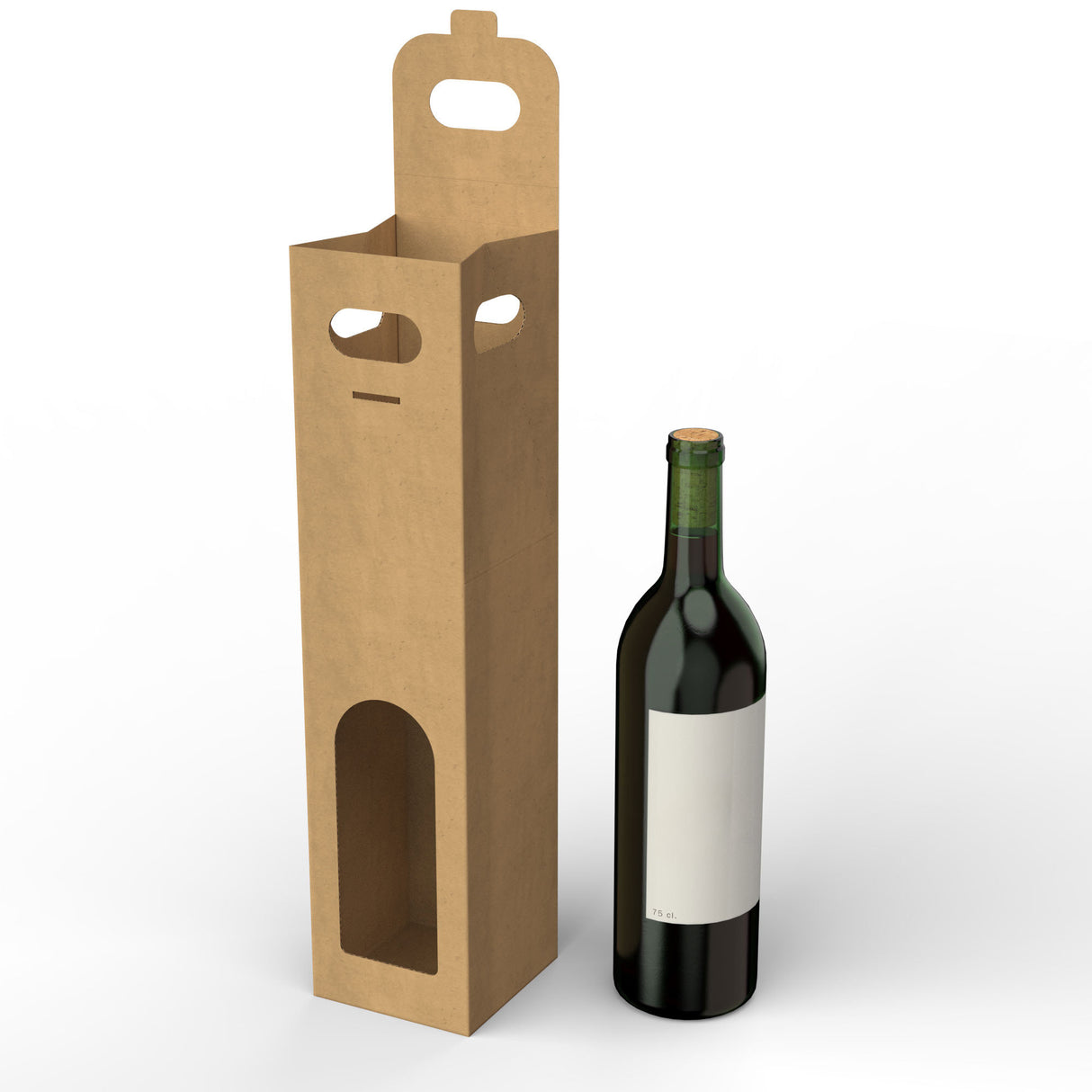 Kartonglåda vinflaska (75 cl.)