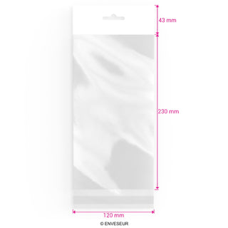 Cellofanpåsar (hängare) (OPP)