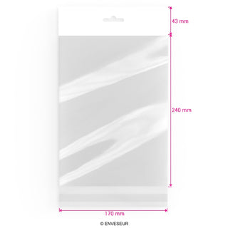 Cellofanpåsar (hängare) (OPP)