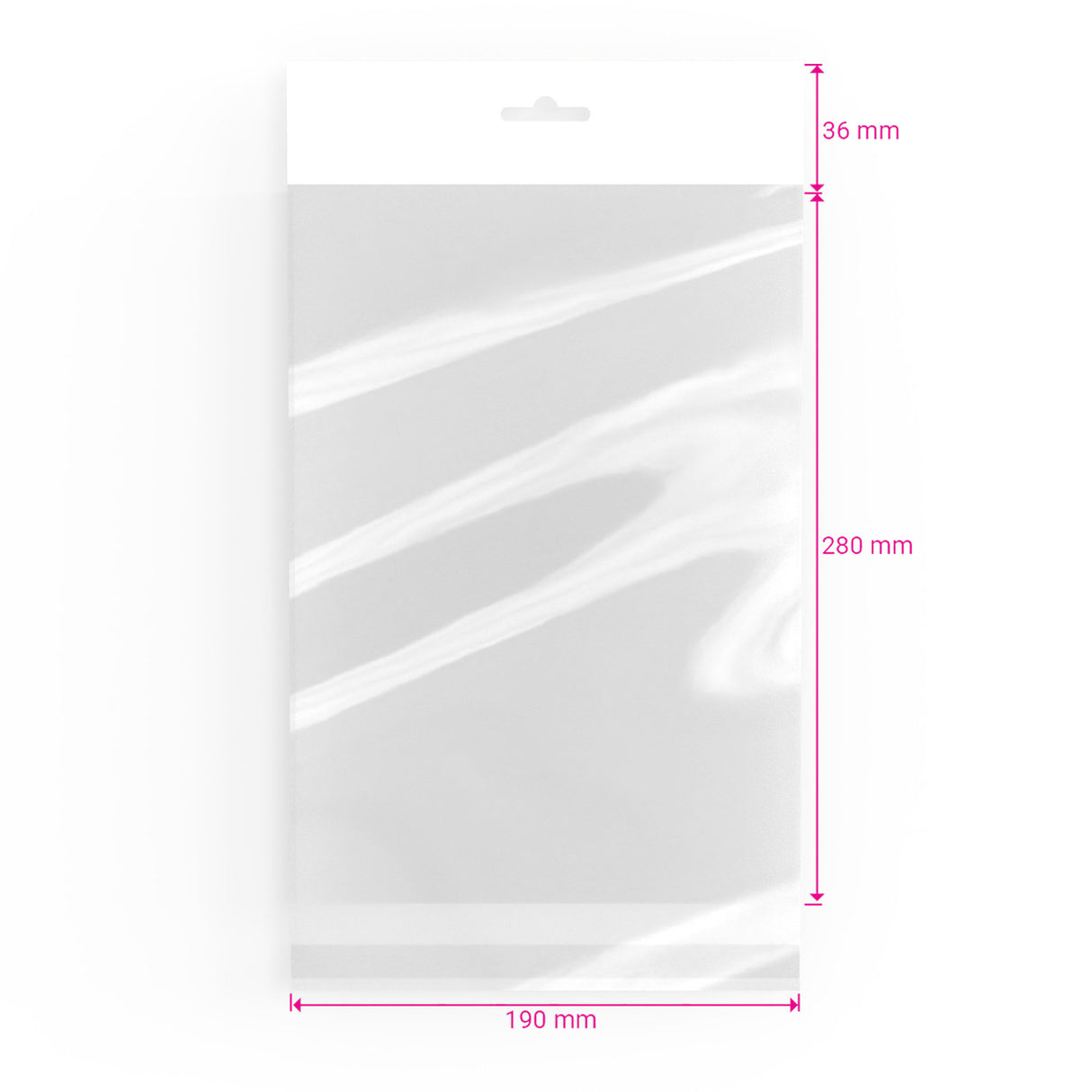 Cellofanpåsar (hängare) (OPP)