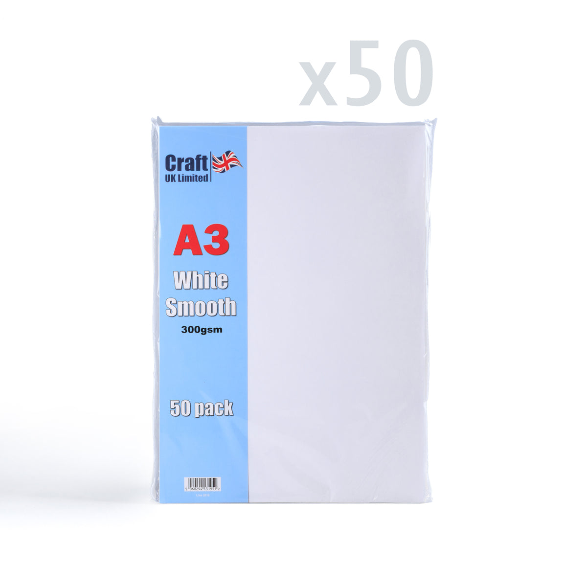 A3 Vitt Kort 300 g/m² paket med 50 st