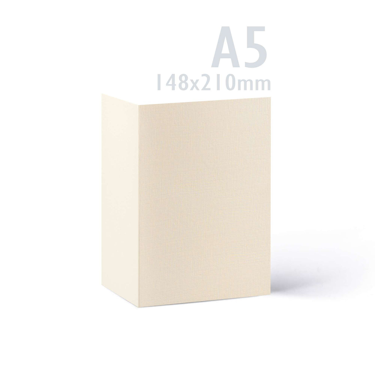 Kort och kuvert med linnestruktur – förpackning