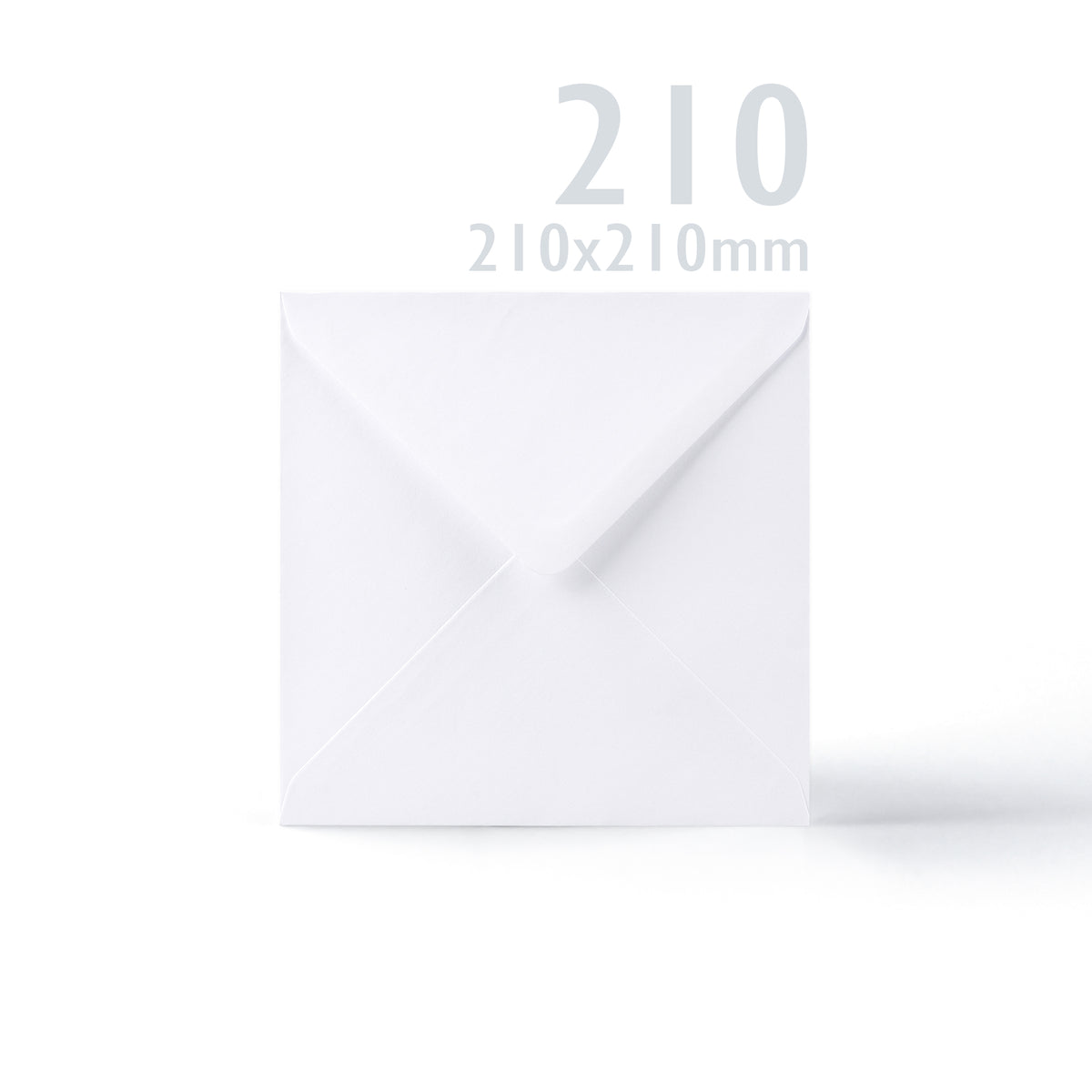 Kort 300 g/m² och kuvert 100g/m² i vitt, slätt papper – förpackning