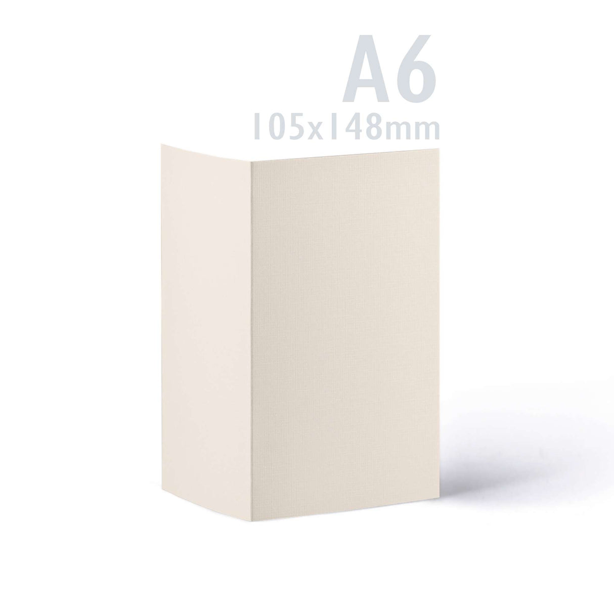 Kort och kuvert med linnestruktur – förpackning