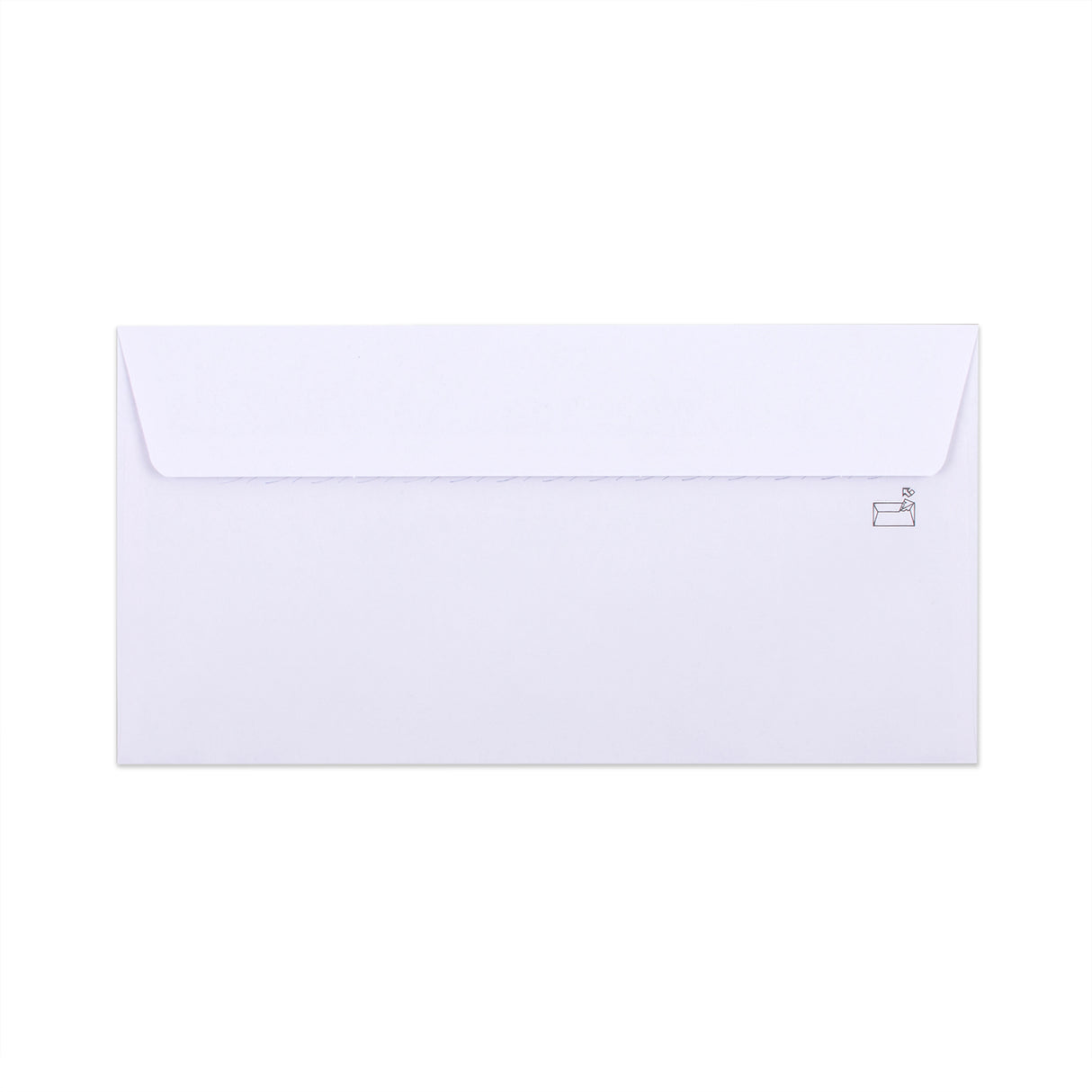 Vitt kuvert med insidestryck – med fönster 115x225 mm (DL+) 90gsm