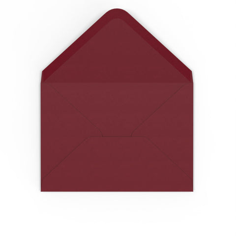 Burgundy envelopes Burgundy 133 x 184 mm Gummed
