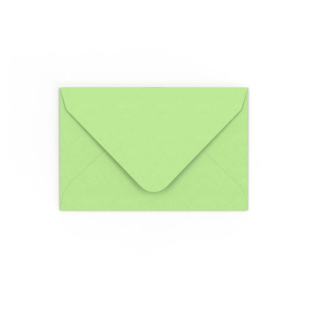 Pale Green Gummed V-Flap Envelope (65 x 94mm)