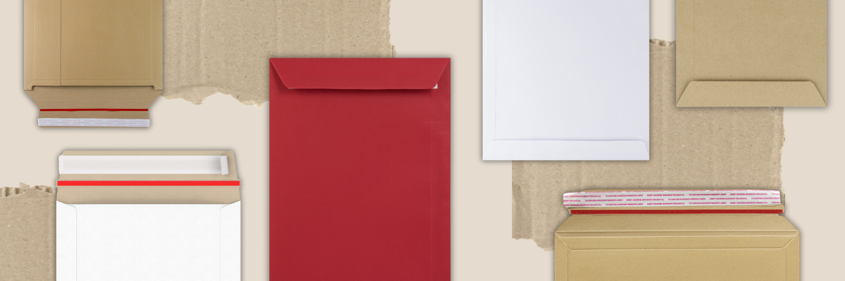 Kuvert med rak klaff