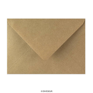 125x175 mm Brunribbat kuvert