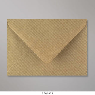 114x162 mm (C6) Brunribbat kuvert