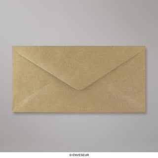 110x220 mm (DL) Brunribbat kuvert