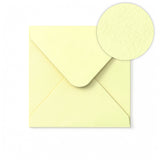 Elfenbensfärgat Kuvert med Hamrad Yta 155x155 mm