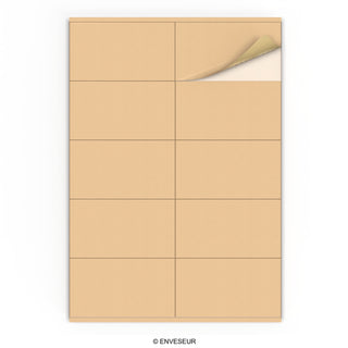 Rektangulära självhäftande etiketter