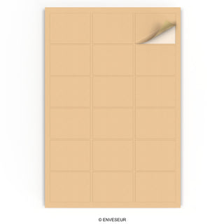 Rektangulära självhäftande etiketter