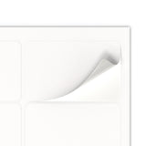 Rektangulära självhäftande etiketter