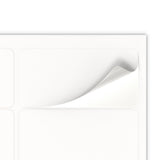 Rektangulära självhäftande etiketter