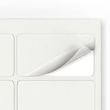 Rektangulära självhäftande etiketter