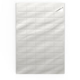 Rektangulära självhäftande etiketter