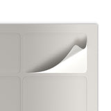 Rektangulära självhäftande etiketter