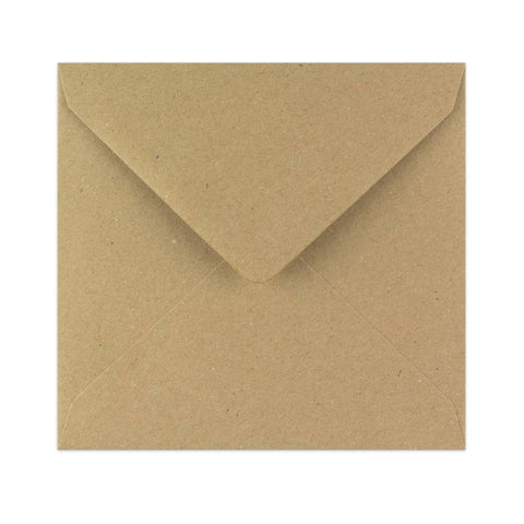 Kraft V-Flap Gummed Envelopes 110 Gsm Fleck 155 x 155 mm