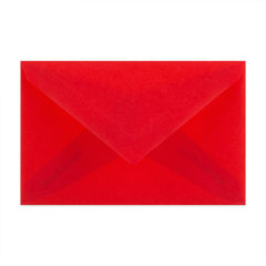 Coloured Translucent Envelopes Red 62 x 98 mm