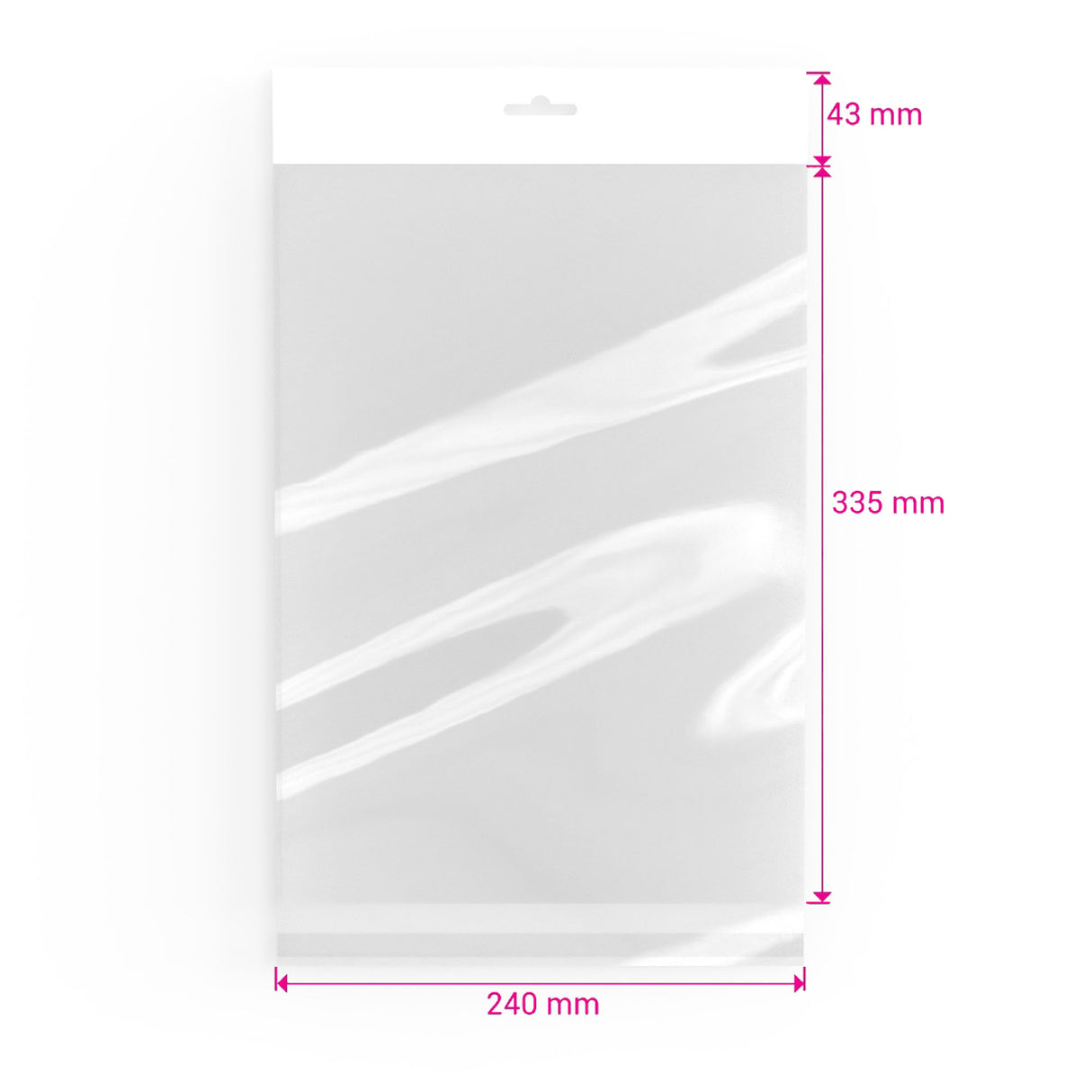 Cellofanpåsar (hängare) (OPP)