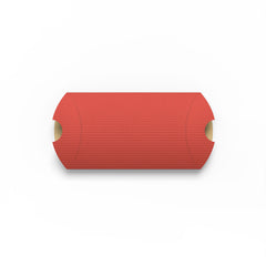 Corrugated Pillow Boxes Red 113 x 81 mm (C7)