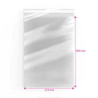 Cello Bags (Non-Header) Clear 303 x 213 mm