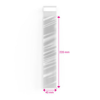 Cello Bags (Non-Header) Clear 220 x 40 mm