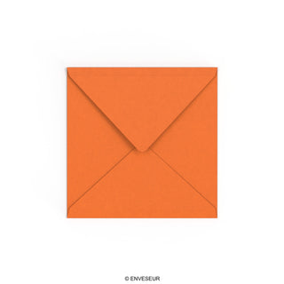 Eldorange kuvert 155x155 mm
