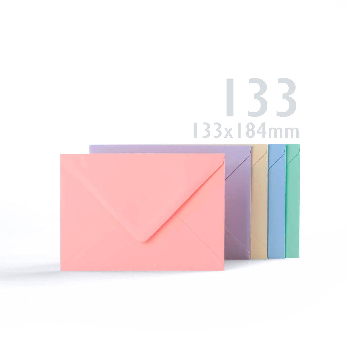 Blandade pastellkort 225 g/m² och kuvert 100 g/m²