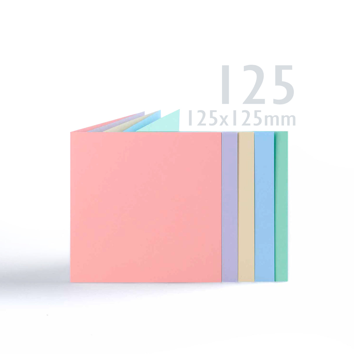 Blandade pastellkort 225 g/m² och kuvert 100 g/m²