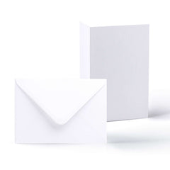 White Smooth Cards & Envelopes Pack White 114x162 mm + 105x148 mm