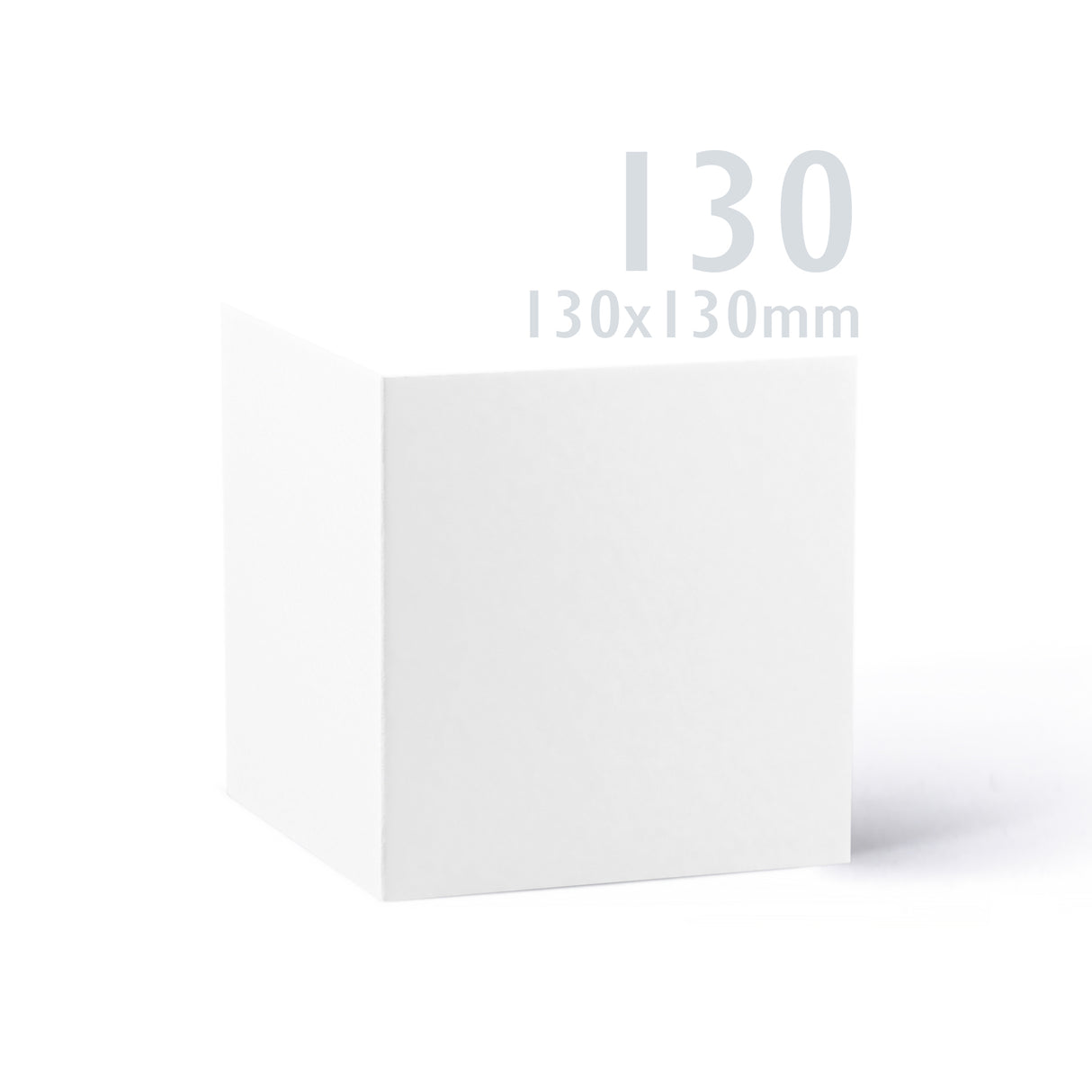 Släta vita kort 250 g/m² och kuvert 100 g/m² – paket