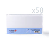 Släta vita kort 250 g/m² och kuvert 100 g/m² – paket