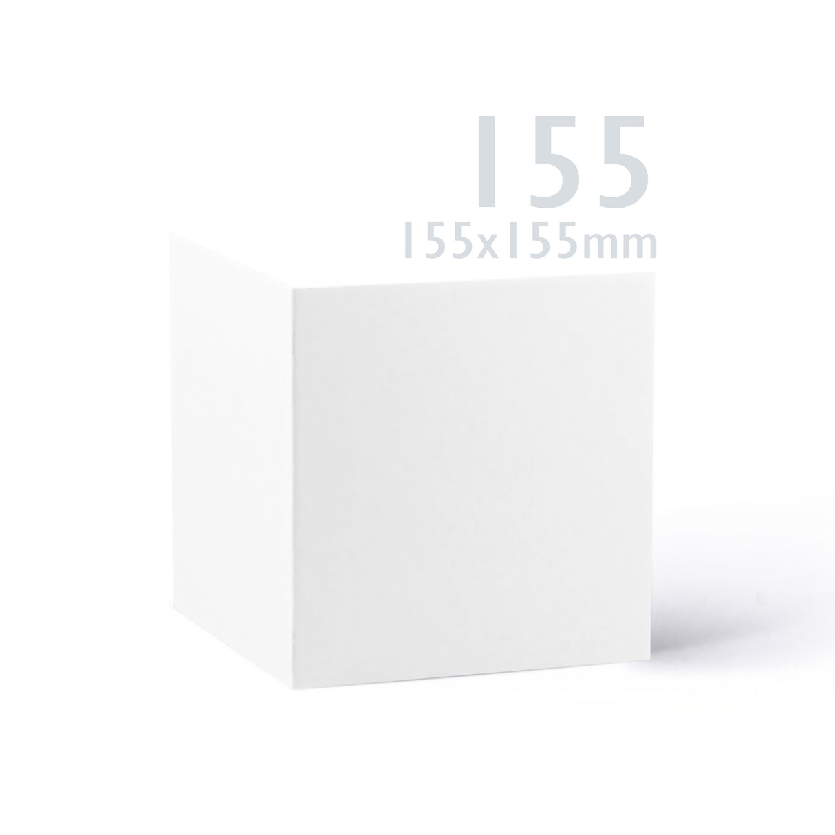 Släta vita kort 250 g/m² och kuvert 100 g/m² – paket
