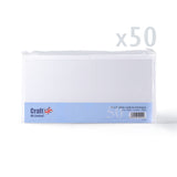 Släta vita kort 250 g/m² och kuvert 100 g/m² – paket