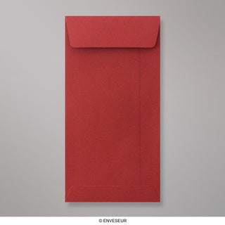 220x110 mm (DL) Mörkrött fickkuvert