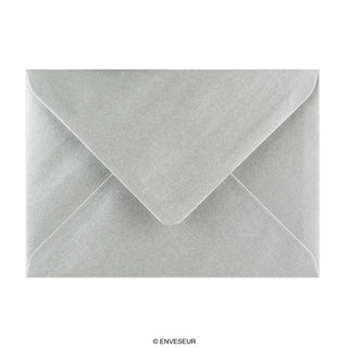 125x175 mm Metalliskt kuvert i silver