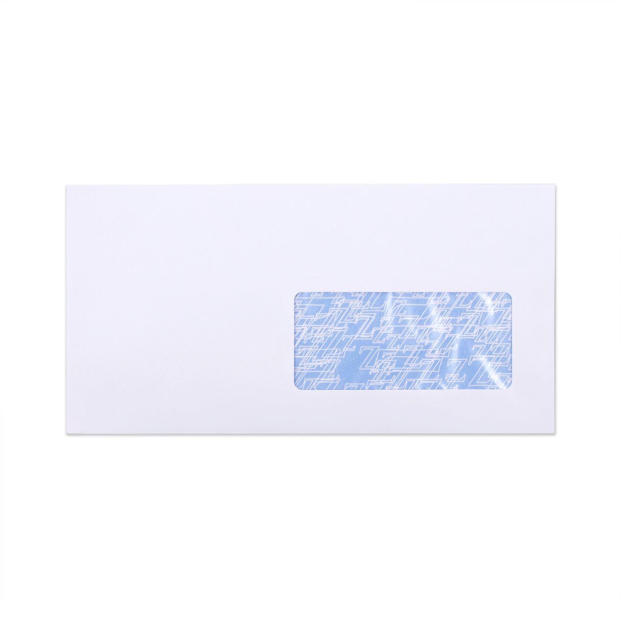 Vitt kuvert med insidestryck – med fönster 115x225 mm (DL+) 90gsm