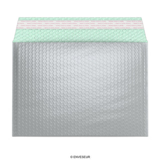 Glansig metallisk bubbelpåsa