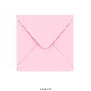 155x155 mm ljusrosa kuvert
