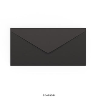 110x220 mm (DL) svart kuvert