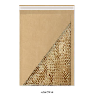 Ekologiska vadderade kuvert - Honeycomb