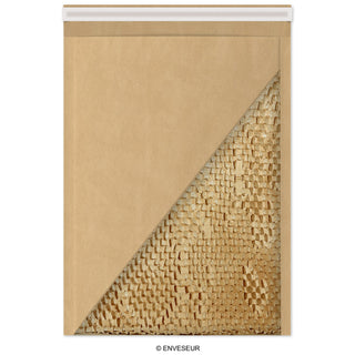Ekologiska vadderade kuvert - Honeycomb