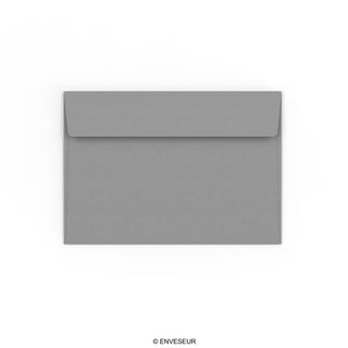 114x162 mm (C6) mørkegrå kuvert