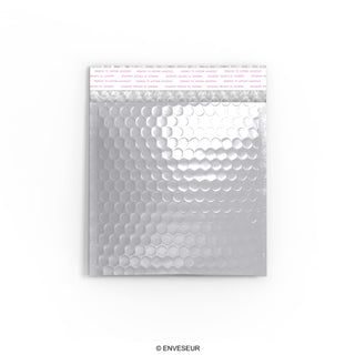 Glansig metallisk bubbelpåsa